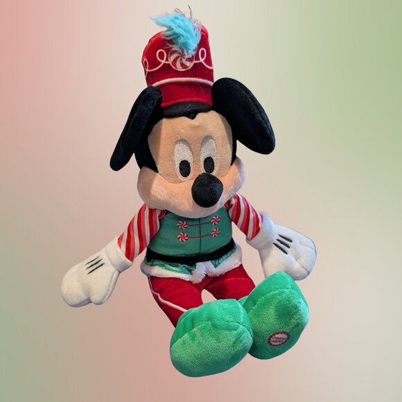 Hallmark Disney Musical Mickey Mouse Plush – 10" Holiday Marching Band - Picture 1 of 2